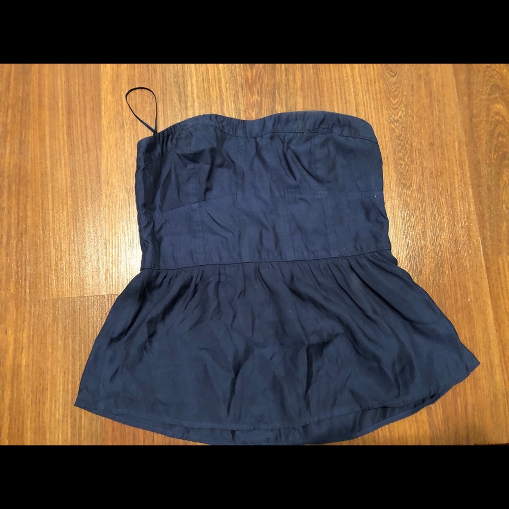 AE blue tube top, XS